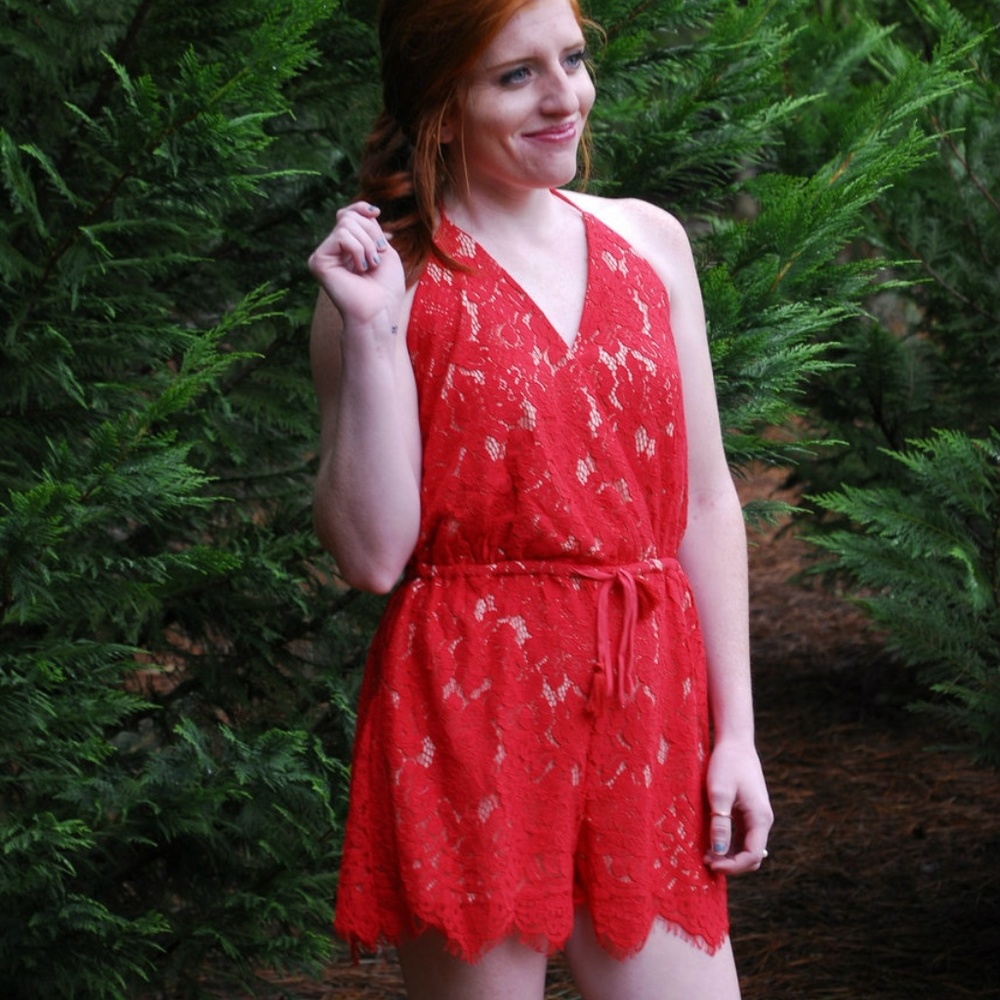 SUPER SALE! Red Red Romper